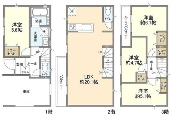 Kolet小竹向原の物件間取画像